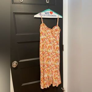 Anthropologie hutch sweetheart midi dress